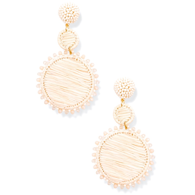Not Your Average Raffia Drop Earrings