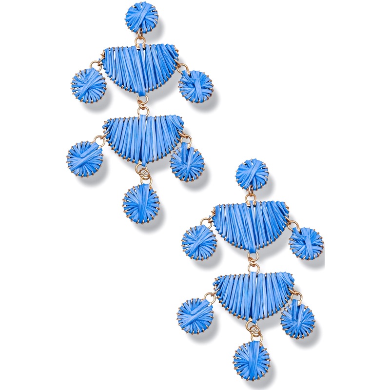The Right Act Raffia Chandler Earrings