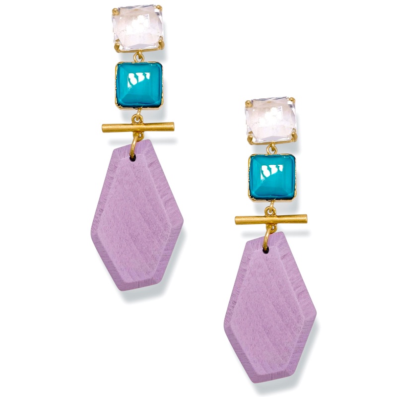 To My Knowledge Rose Drop Earrings