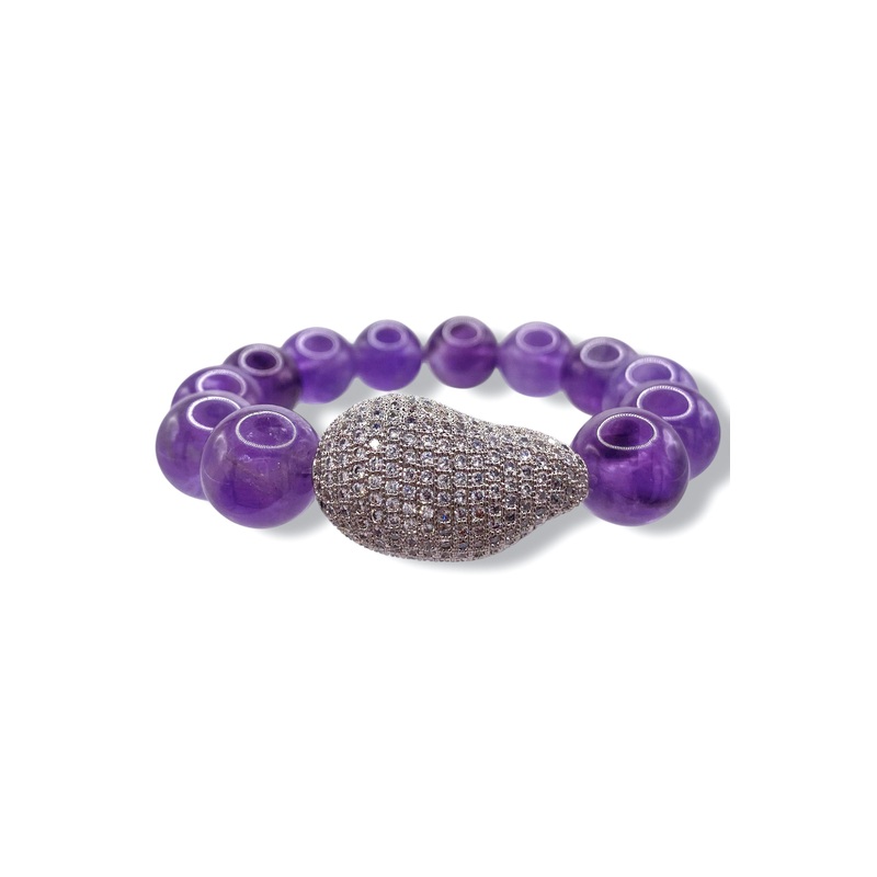 Rockstar in Rome Amethyst Bracelet