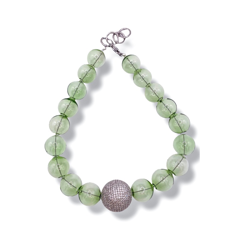 Rockstar in Rome Blown Glass Choker