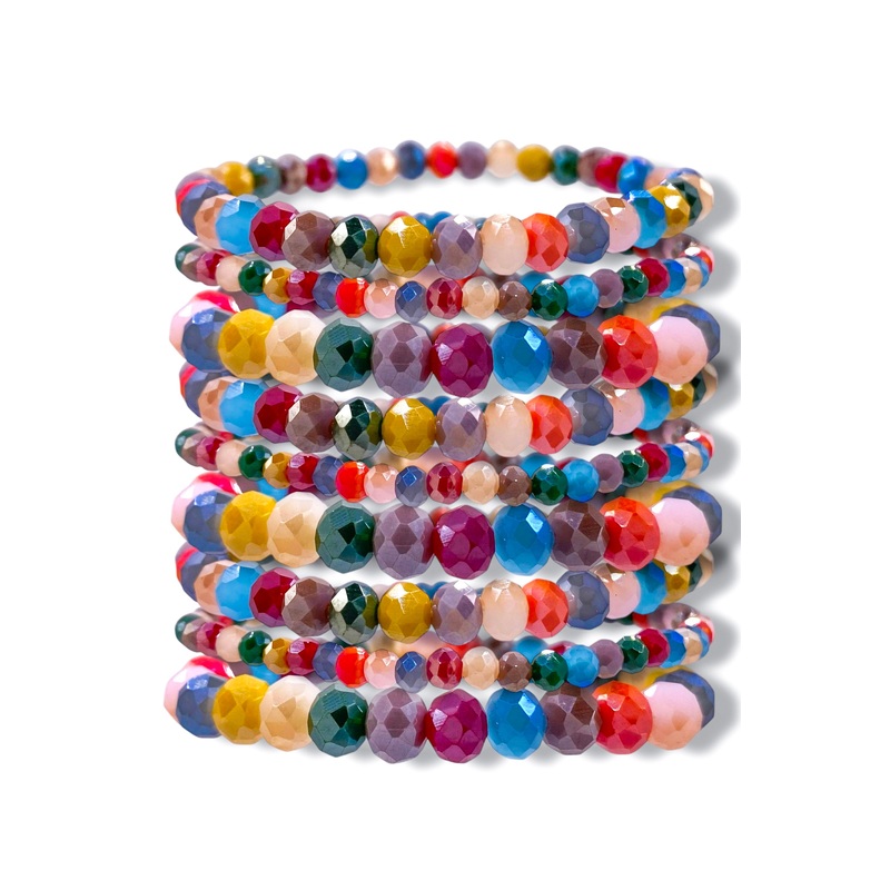 Getting Ahead Glass Bead Bracelet Set