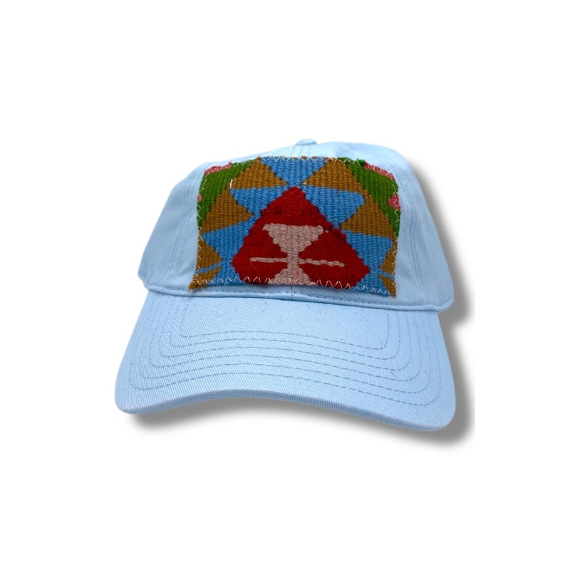 Kilim Baseball Hat – Pale Blue 4