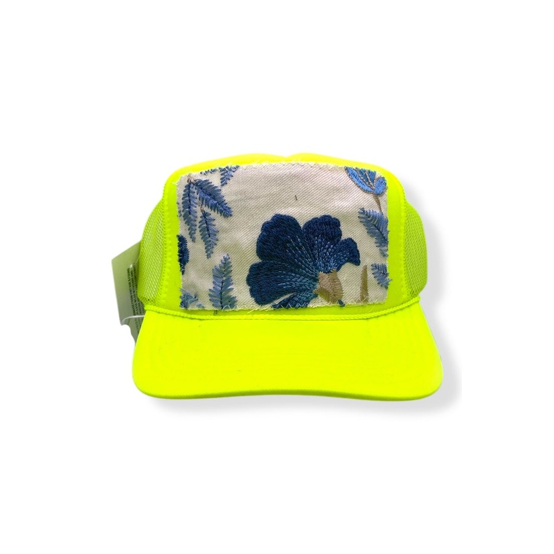 Kilim Trucker Hat – Neon Yellow  1