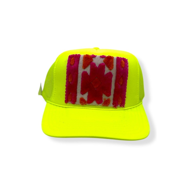 Kilim Trucker Hat – Neon Yellow 5
