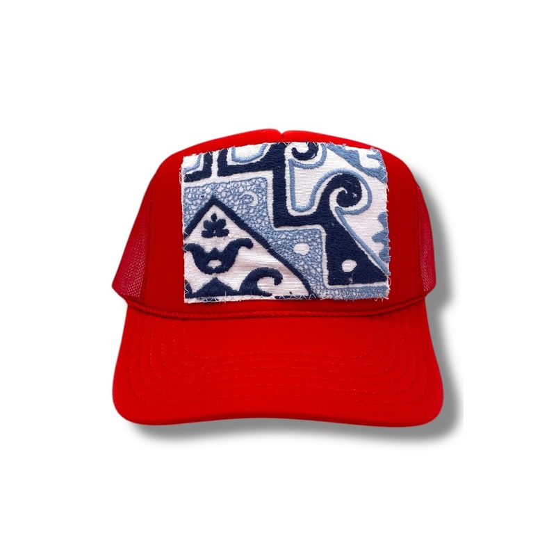Kilim Trucker Hat – Red 195