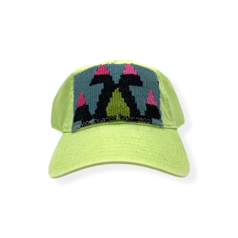 Kilim Baseball Hat – Lime 10 *Final Sale*