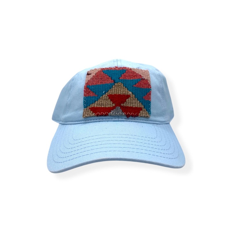 Kilim Baseball Hat – Pale Blue 29