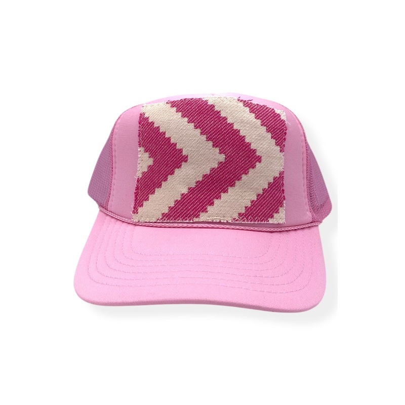 Kilim Trucker Hat – Baby Pink 109