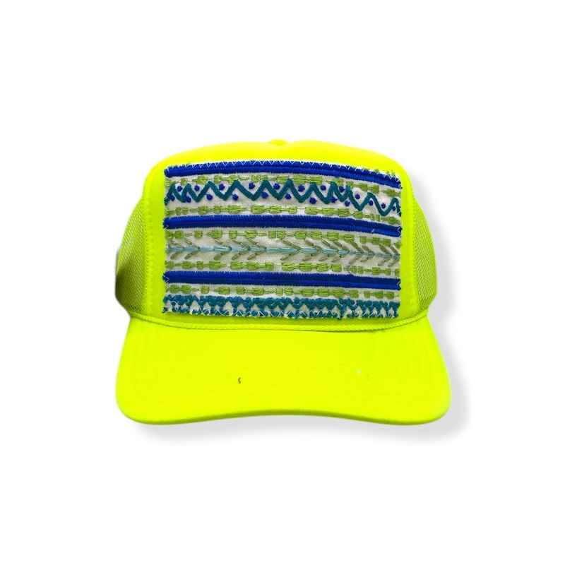 Kilim Trucker Hat – Neon Yellow 10