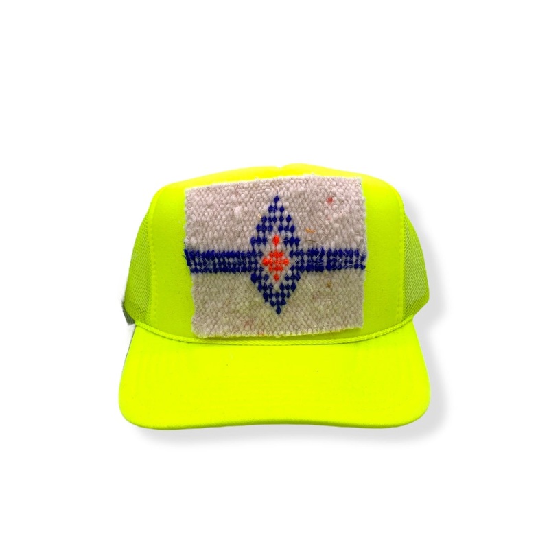 Kilim Trucker Hat – Neon Yellow 2
