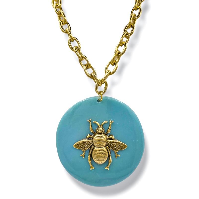 Yochi Bee Kind Statement Necklace