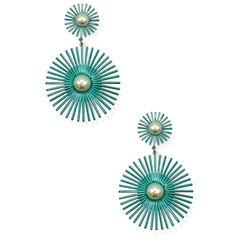 Brighter Than The Sun Turquoise Earrings *Final Sale*
