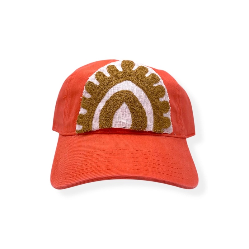 Kilim Baseball Hat Coral 2