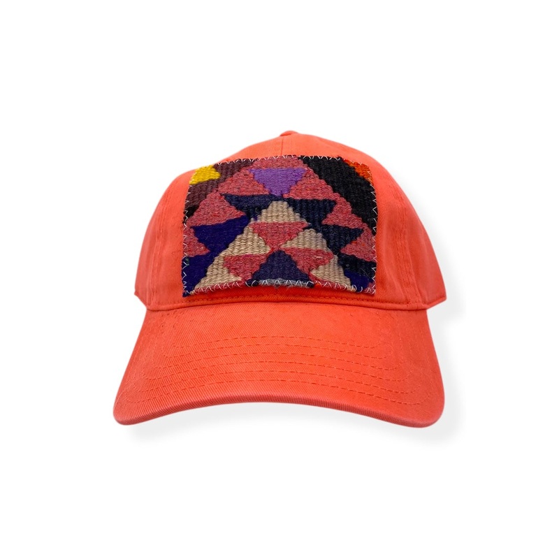 Kilim Baseball Hat Coral 3
