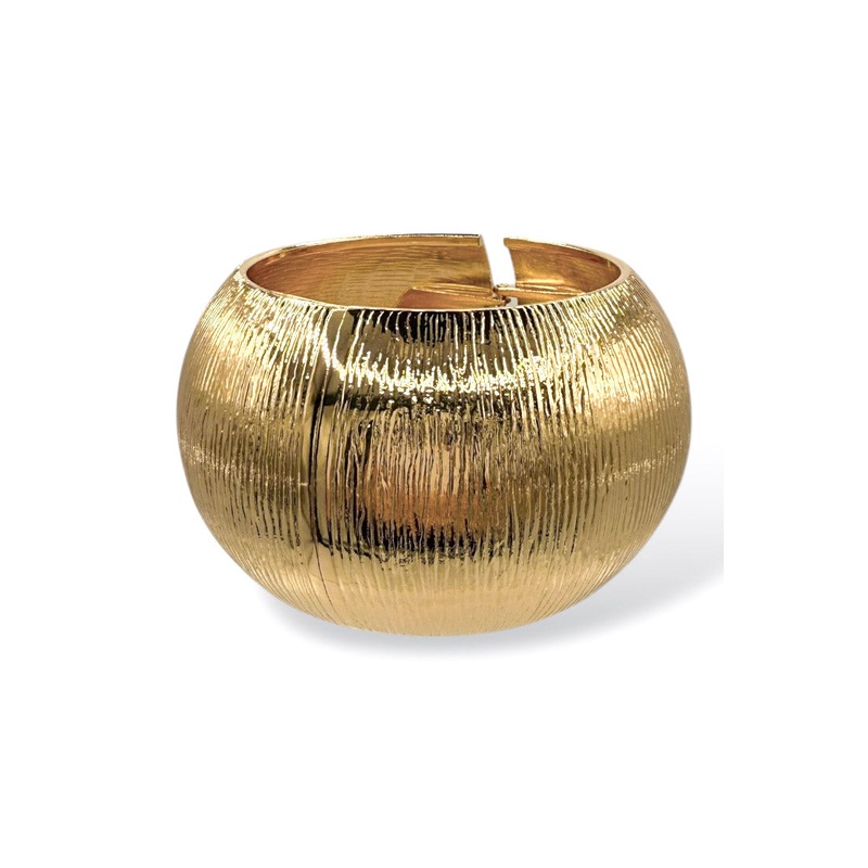 Bold Statement Metal Bracelet|Gold