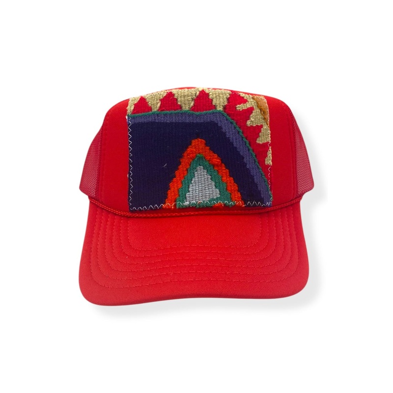 Kilim Trucker Hat – Red 201