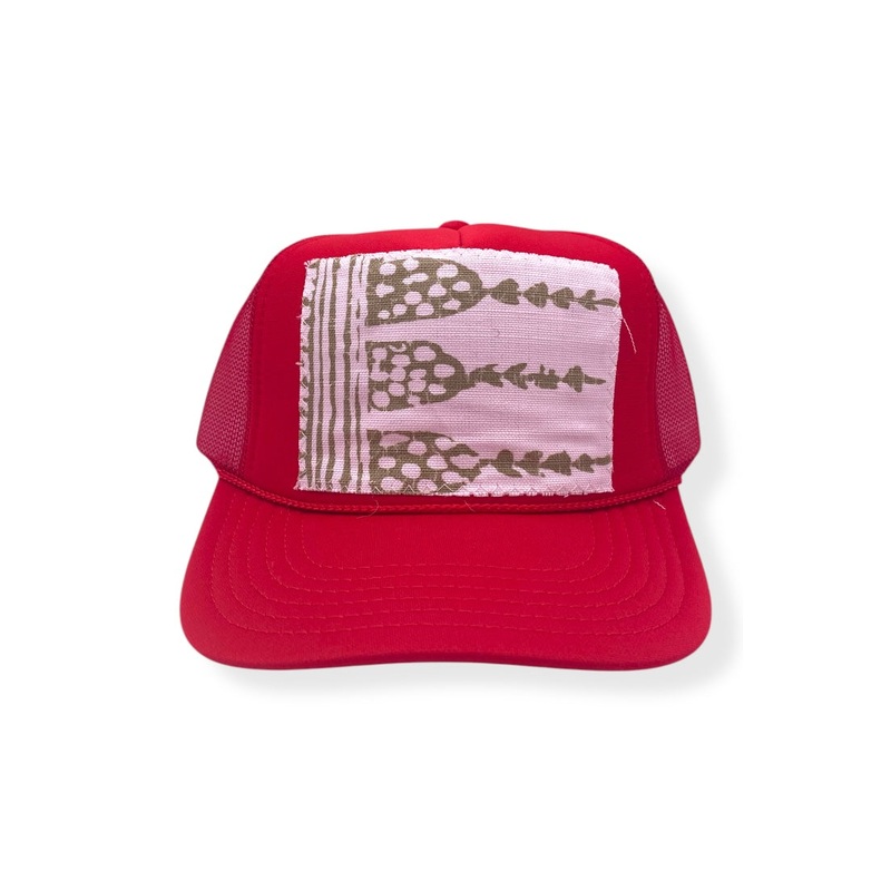 Kilim Trucker Hat – Red 207