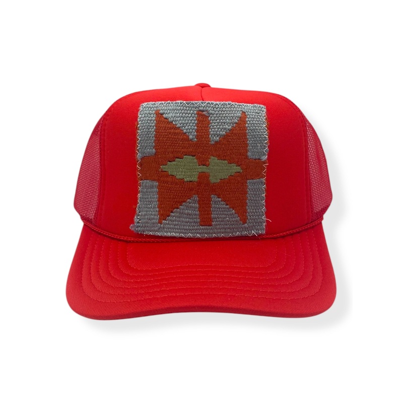 Kilim Trucker Hat – Red 210