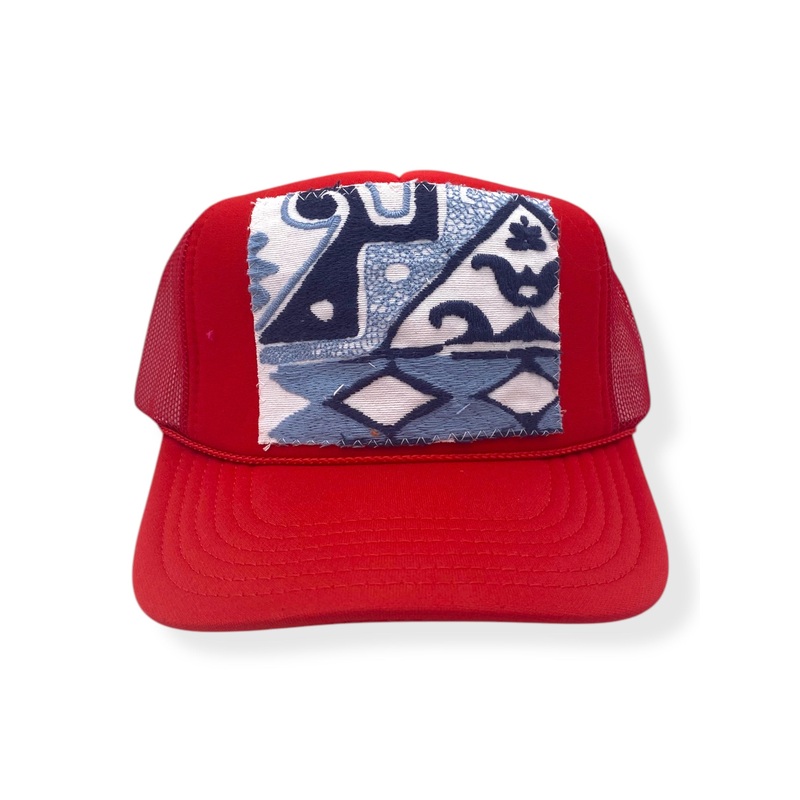 Kilim Trucker Hat – Red 214