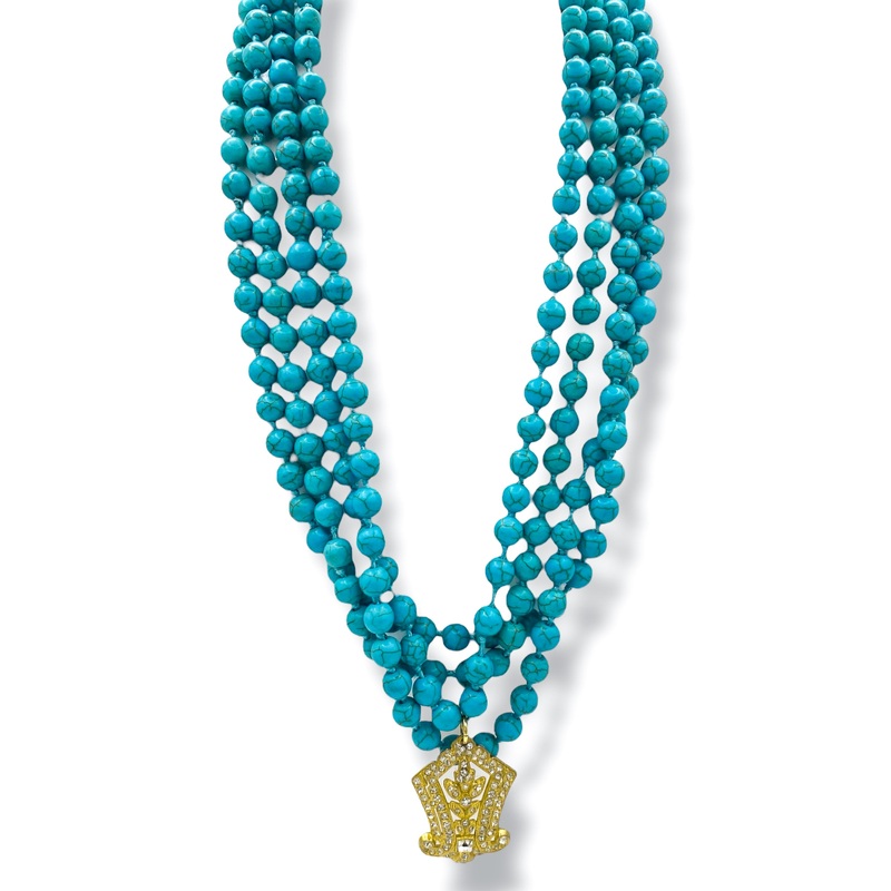 Made In The Deep South 1930s Dress Clip 1960s Howlite Necklace