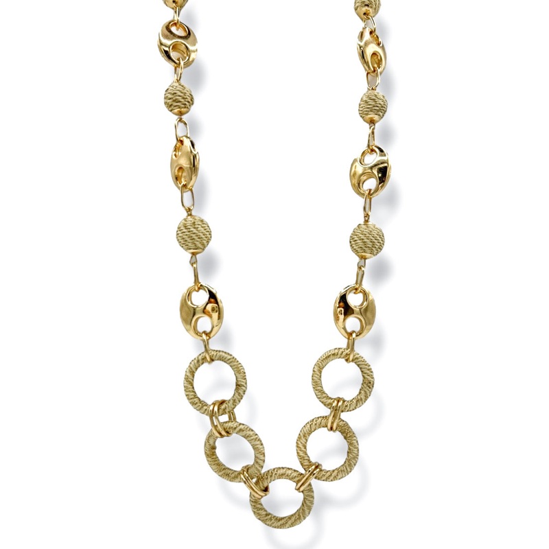 Coast Is Clear Ball and Circle Chain Necklace