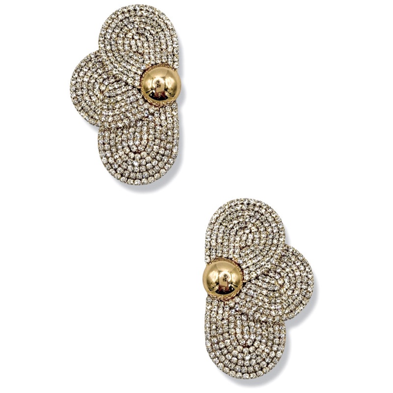 In The Moment Pave Flower Earrings