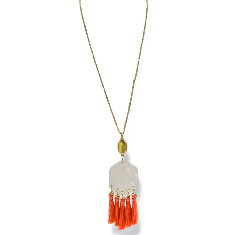 Jumpstart Stone Tassel Necklace *Final Sale*