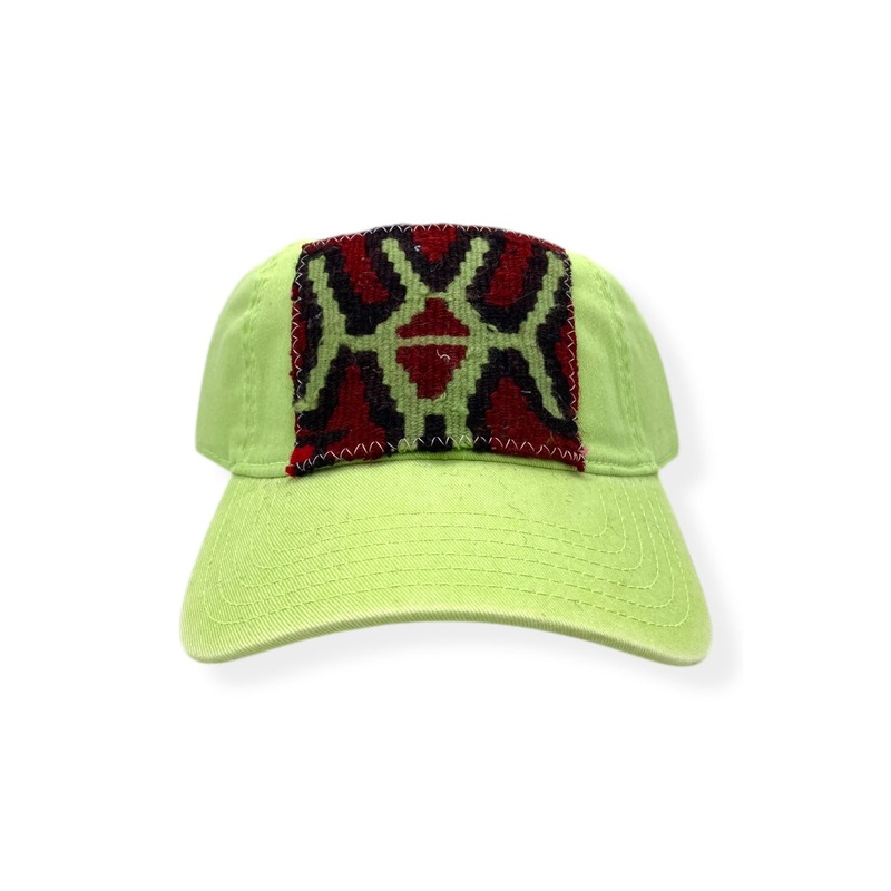 Kilim Baseball Hat – Lime 1