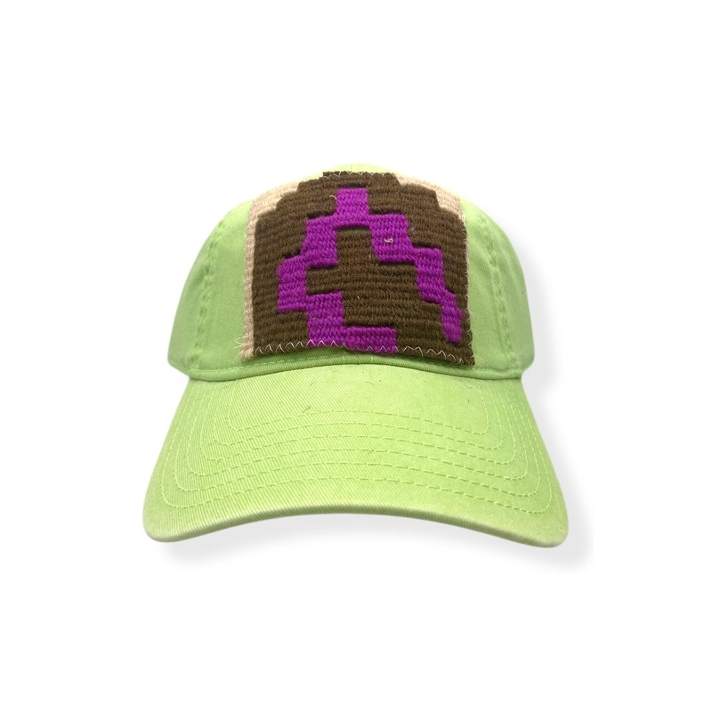 Kilim Baseball Hat – Lime 13