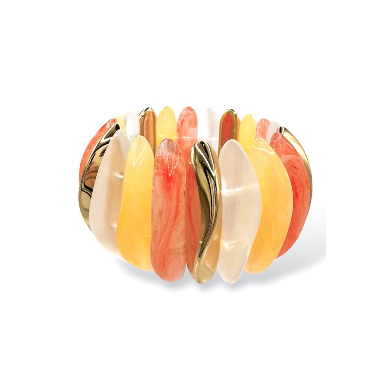 Oh The Edge Orange Stretch Bracelet *Final Sale*