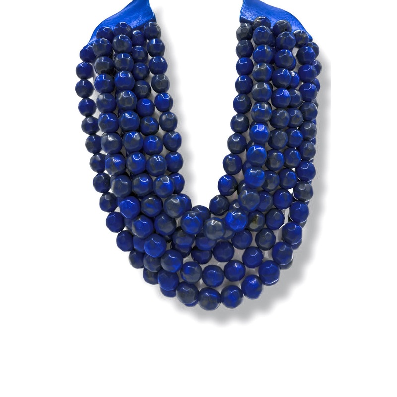 Past Me Royal Blue Statement Necklace