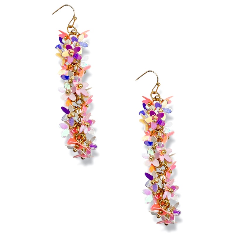 Spring Into Summer Sequin Fringe Earrings *Final Sale*