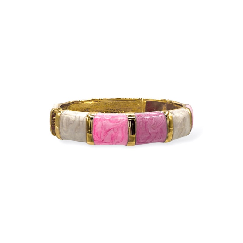 Stand Amazed Pink Hinged Bracelet *Final Sale*