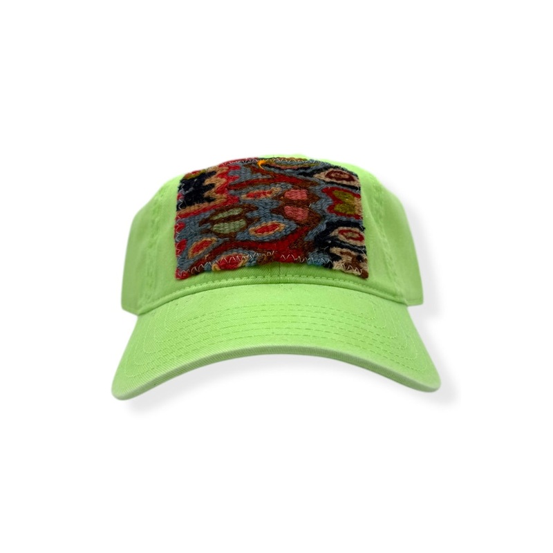 Kilim Baseball Hat – Lime 65