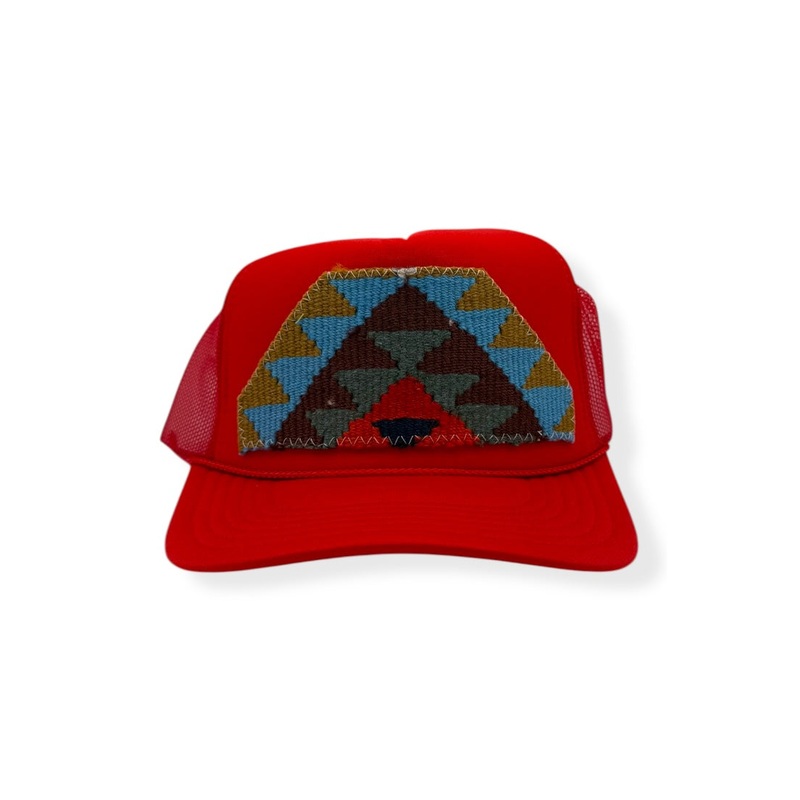 Kilim Trucker Hat – Red 223