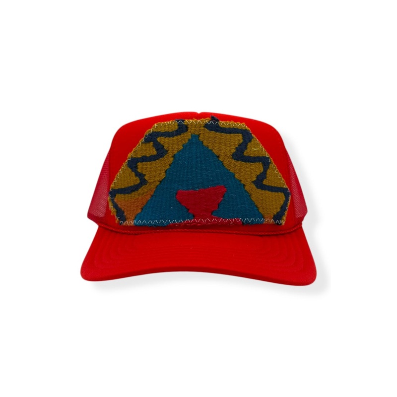 Kilim Trucker Hat – Red 231