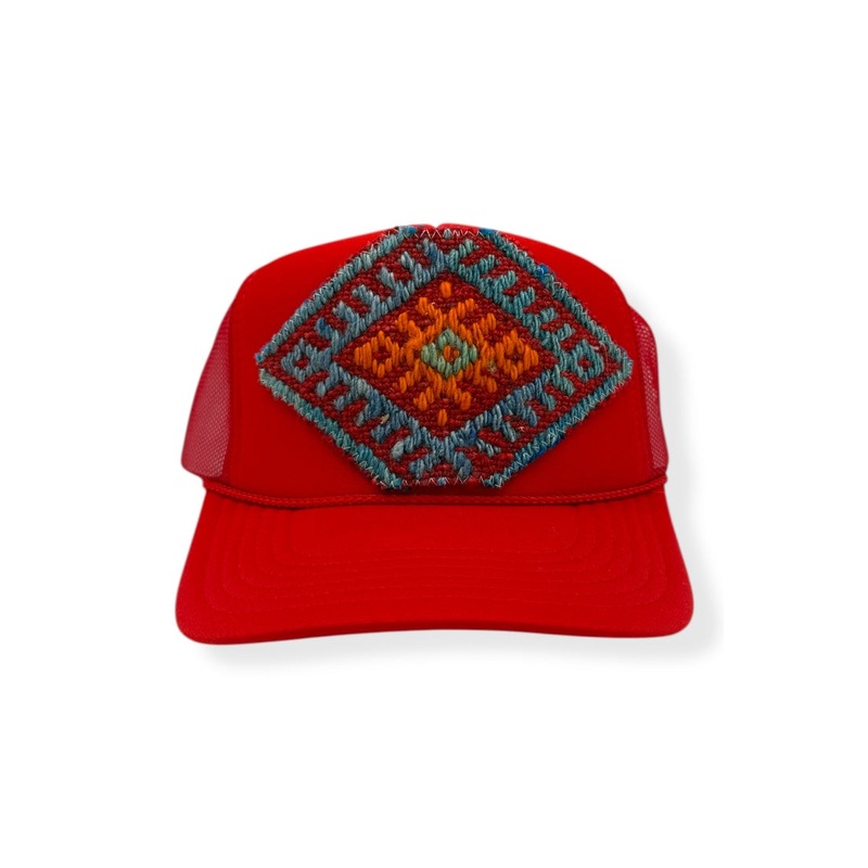 Kilim Trucker Hat – Red 238