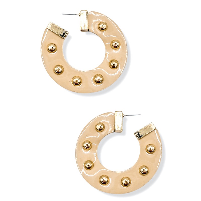 Tough like Leather Hoop Earrings