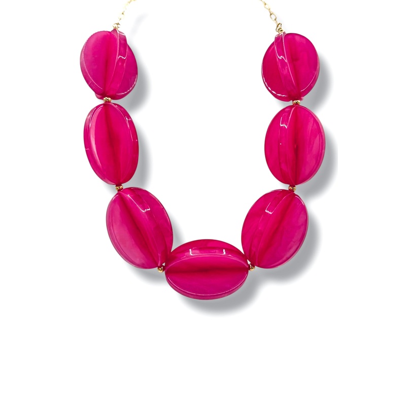 Bold Enough Fuchsia Statement Necklace *Final Sale*