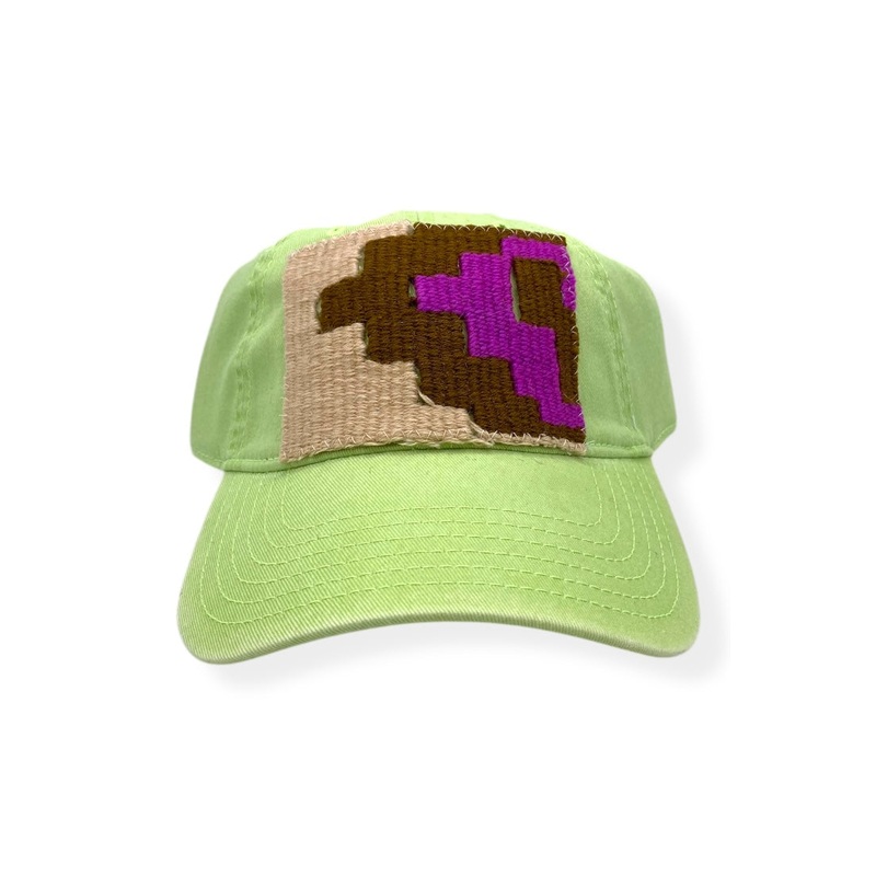 Kilim Baseball Hat – Lime 5