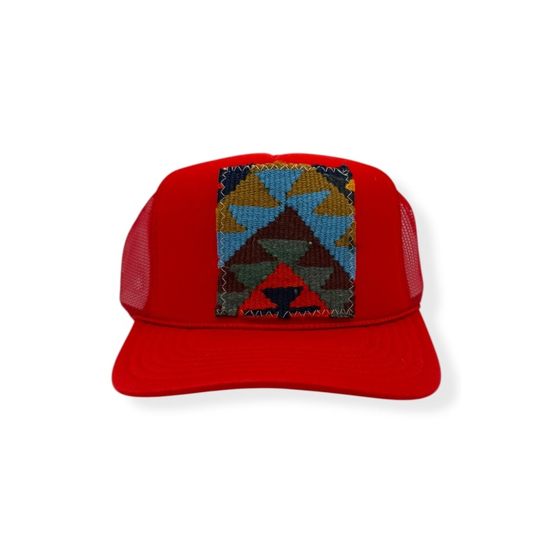 Kilim Trucker Hat – Red 228
