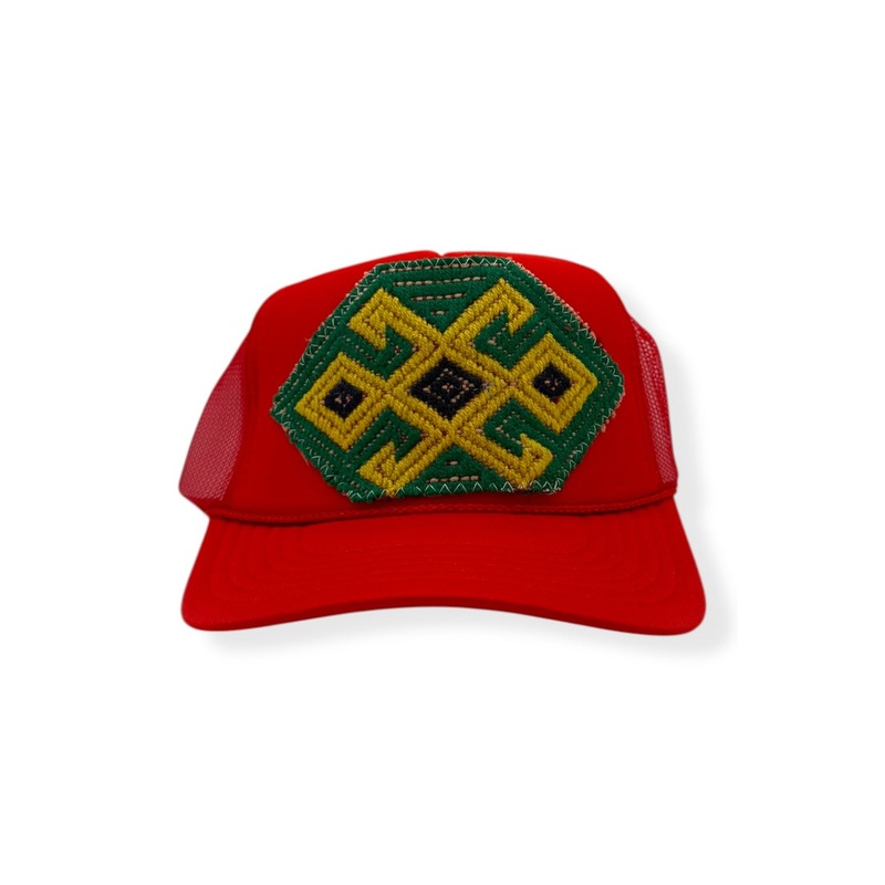 Kilim Trucker Hat – Red 230