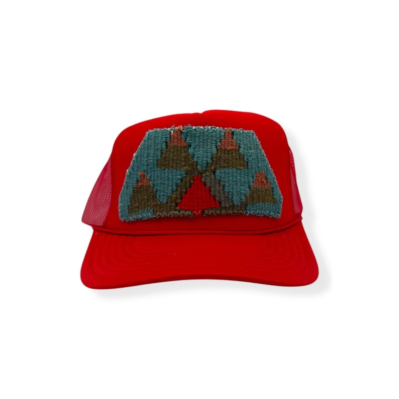 Kilim Trucker Hat – Red 232