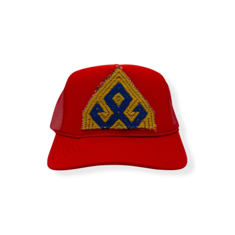 Kilim Trucker Hat – Red 234