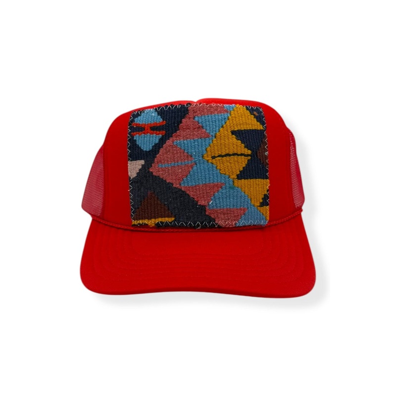 Kilim Trucker Hat – Red 236