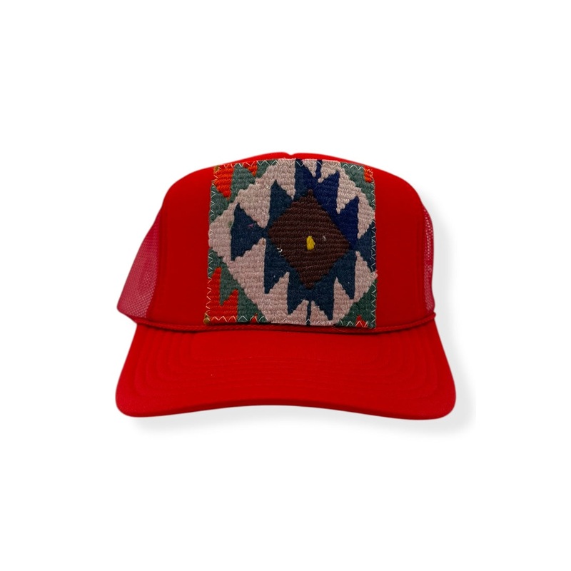 Kilim Trucker Hat – Red 237