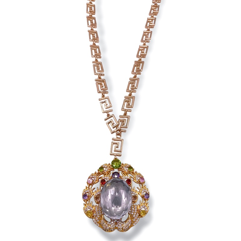 Rockstar In Rome Greek Chain Necklace *Final Sale*