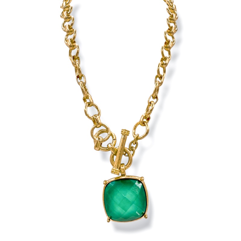 Courtney Green Statement Necklace