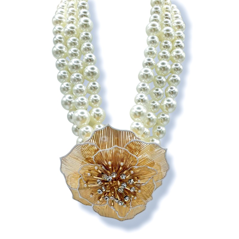 Jane Filigree Flower Choker Necklace